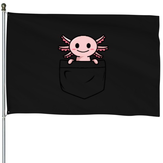 Discover Axolotls in pocket Essential House Flags
