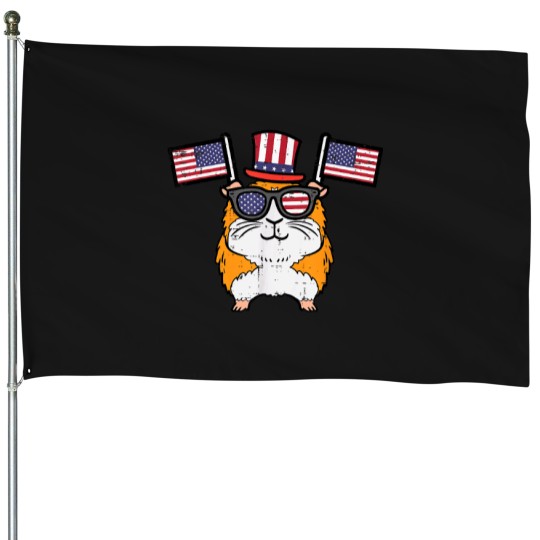 Discover 4th July Guinea Pig US Flag Patriot Boys Girls K House Flags