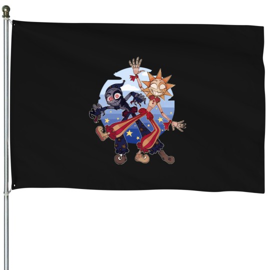 Discover Sundrop And Moondrop Happy House Flags