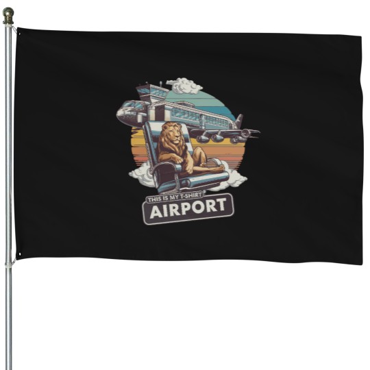 Discover This My T-Shirt Airport Active T-Shirt House Flags
