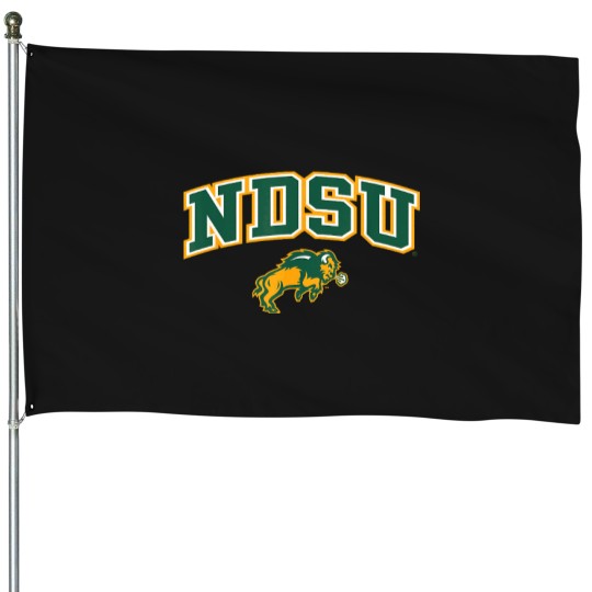Discover North Dakota State Bison Arch Over White House Flags
