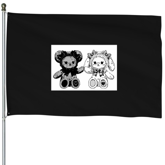 Discover gothic lolita & sweet bears House Flags