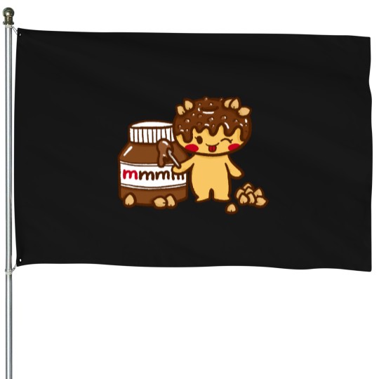 Discover Hazelnut Crunch House Flags