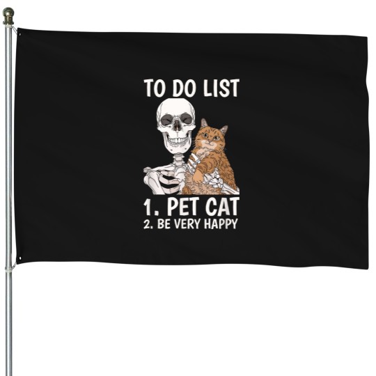 Discover To Do List Pet Cat Kitten Lover Kitty Feline Pro House Flags