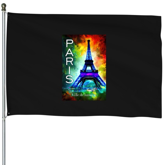 Discover Paris City Of Light No2 T-Shirt House Flags