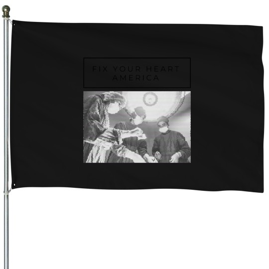 Discover Fix your heart Classic House Flags