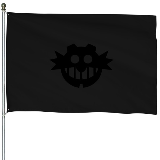 Discover The Egg Empire Black Oversized House Flags