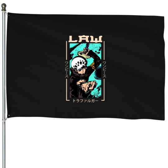 Discover Trafalgar Law - One pieces Classic House Flags