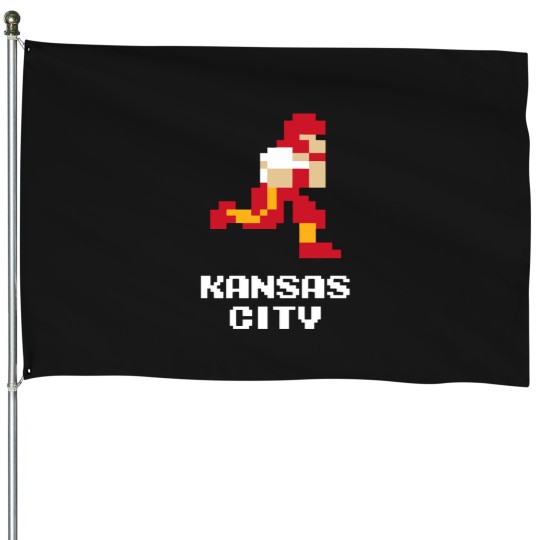 Discover footballs Kansass City 8 bits Classic House Flags