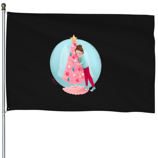 Discover Oh Christmas Tree Young(ish) House Flags