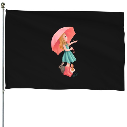 Discover Rainy Day Friends Young(ish) House Flags