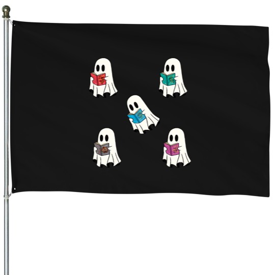 Discover Reading Sheet Ghost Cute Ghosts Reading Ac Young(ish) House Flags
