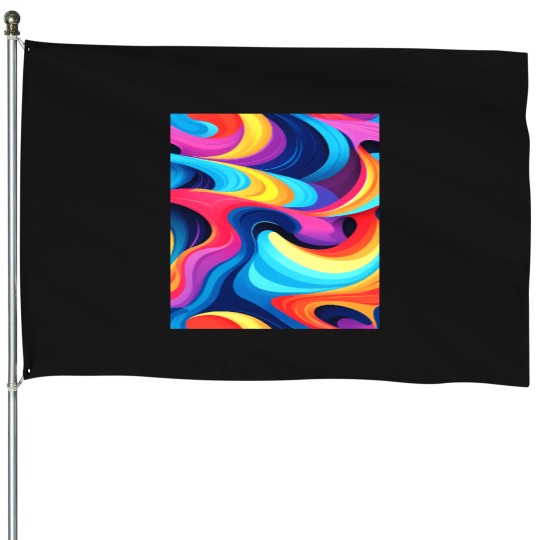 Discover 6276 Swirling Serenity Active T-Shirt House Flags