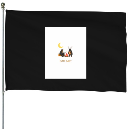 Discover Baby cute  House Flags