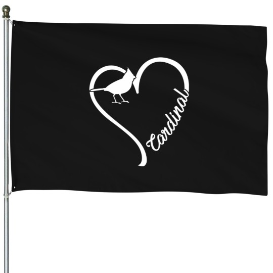 Discover Heart Cardinal House Flags