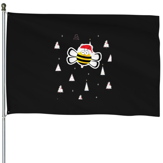Discover Oh christmas bee Ninja Team House Flags