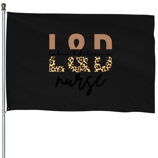 Discover Labor And Delivery Ld Nurse Leopard Cheetah Print House Flags