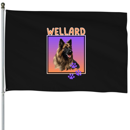 Discover wellard eastenders dog british tv show merch House Flags