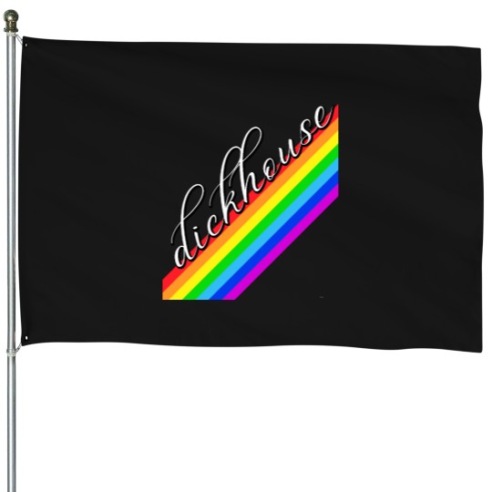 Discover DickhouseDickhouse ProductionsChalk Paintsliding Rainbow Who Deyyyyyyyyy House Flags