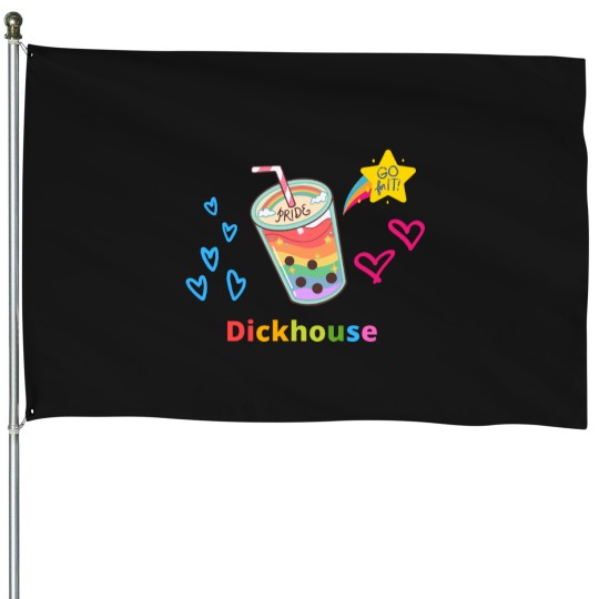Discover Dickhouse colorful juice House Flags