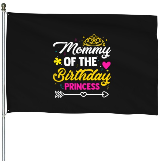 Discover Mommy Of The Birthday Princess Cute Mom Mama Mothers Day House Flags