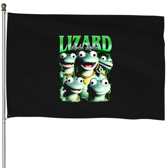 Discover lizard meme House Flags