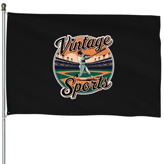 Discover Vintage Sports House Flags