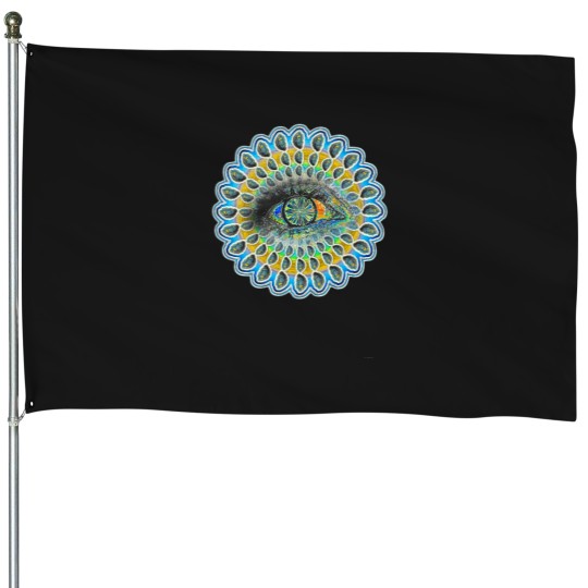 Discover VisionFlow-Orange Oversized House Flags