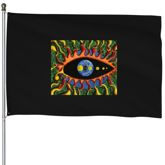Discover WORLD IN MY I'S Premium House Flags