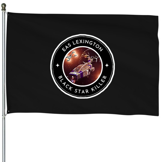 Discover Eas Lexington - Black Star Killer - White - Sci-Fi - B5 Wonka Bar Poster House Flags