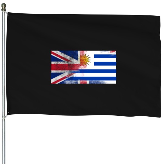 Discover British Uruguayan Half Uruguay Half UK Flag House Flags