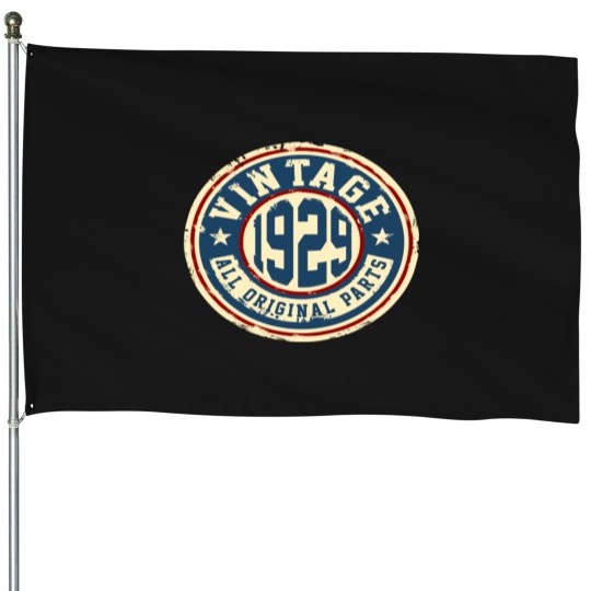 Discover Vintage 1929 All Original Parts House Flags