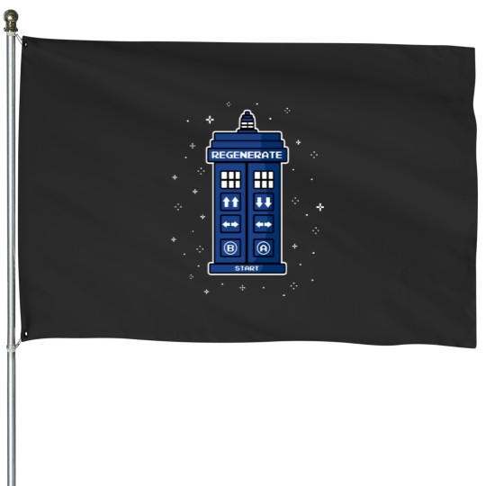 Discover Cheating Time and Space House Flags