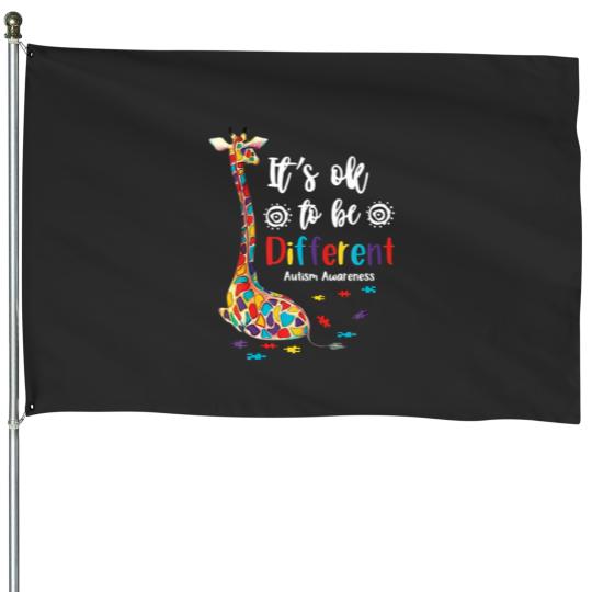 Discover April 2Nd It's Ok Tobe Different Autism Awareness House Flags