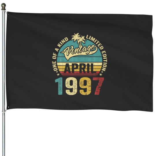 Discover Vintage 25 Years Old April 1997 Decorations 25Th B House Flags
