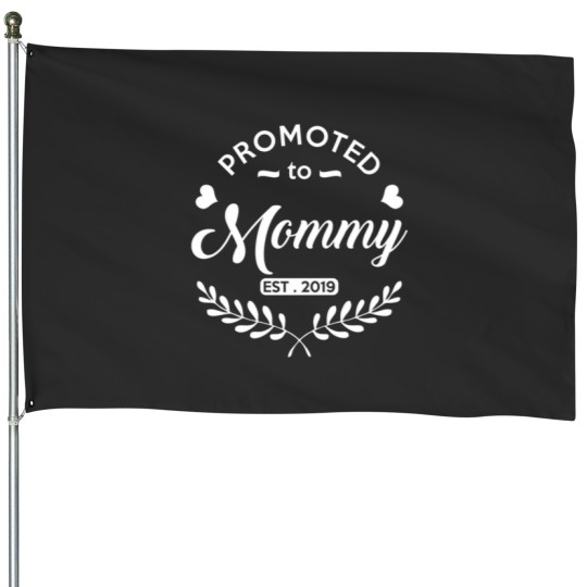 Discover Promoted to Mommy 2021 New Mom To Be House Flags