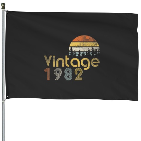Discover 40Th Birthday Vintage Forest 1982 House Flags