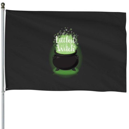 Discover Baby is Brewing Witch Shower Halloween Cauldron House Flags