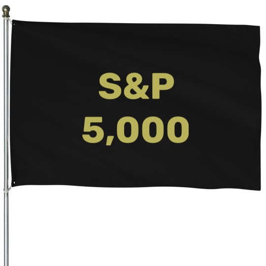 Discover S&P 5,000 Level Stock Market Index Celebration House Flags