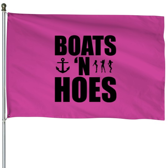 Discover Boats N Hoes House Flags
