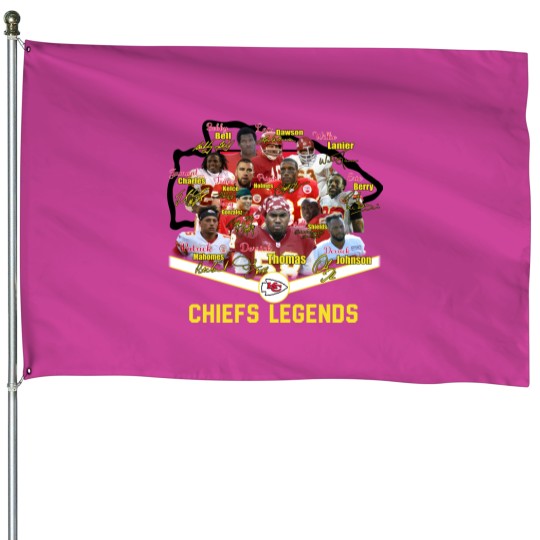 Discover Football Legend House Flags, Football House Flags, Vintage Chiefs