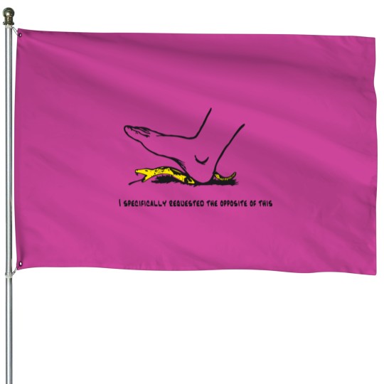 Discover I specifically requested the opposite of this - Dont tread on me parody Gadsden flag with snek House Flags