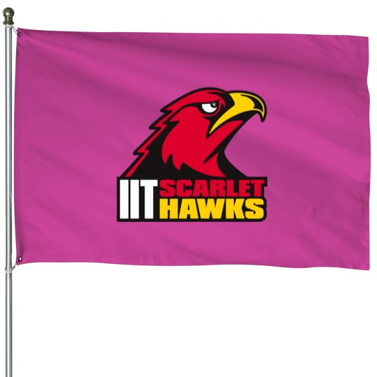 Discover Illinois Institute of Technology scarlet hawks House Flags