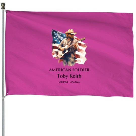 Discover Toby Keith American soldier House Flags