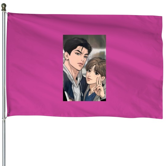 Discover Jinx - Kim Dan  Joo Jaekyun Sticker House Flags