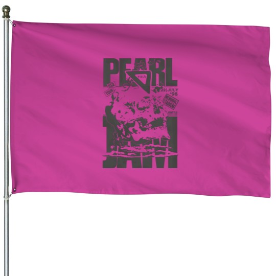 Discover Pearl Jam Vintage House Flag - Classic Rock Decoration