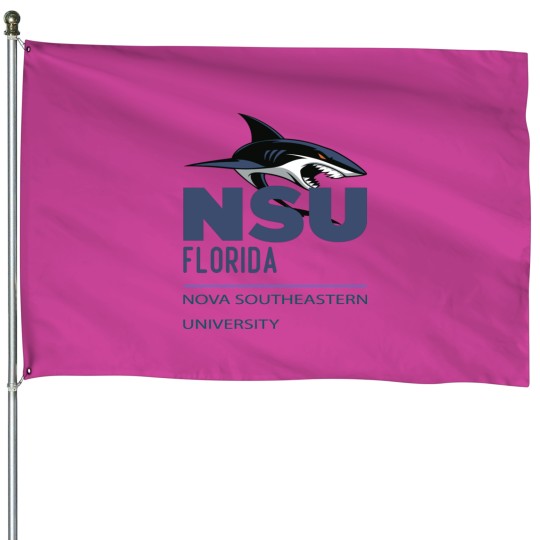 Discover Nova Southeastern University blue shark NSU House Flags