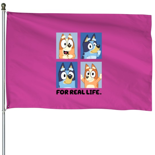 Discover BlueyDad For A Real Life House Flags | BlueyDad And Bingo House Flags