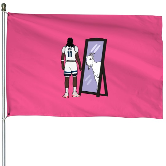 Discover Naz Reid Mirror GOAT House Flags