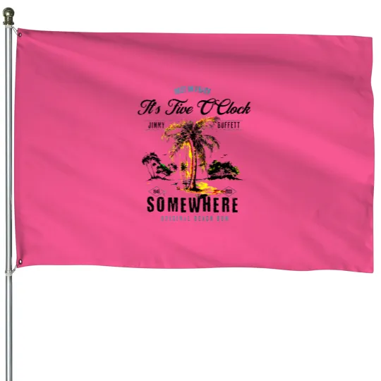 Discover Jimmy Buffett Memorial for Parrot Heads Club, Jimmy Buffett Parrot House Flags